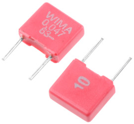Kondensator foliowy 47nF 40 V ac, 63 V dc WIMA Poliester rozstaw: 5mm THT ±10