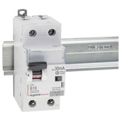 Legrand 410965 DX3 RCBO 16A 0.03A 230V 1P+N Type A 6kA Impact-Resistant