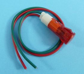 230V AC 10mm LED Z PRZEWODEM 19cm