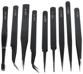 Zestaw pęset precyzyjnych TWEEZERS-SET/1 9szt.