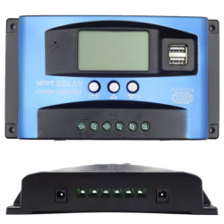 Kontroler solarny 60A 12/24V DC MPPT+PWM regulator z LCD USB Ładowania