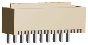 Wtyk PCB 10-pinowe raster: 1.5mm -rzędowe Molex Montaż powierzchniowy 3.0A 350.0 V.