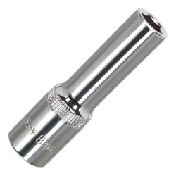 Sealey SP3808D Walldrive&#xAE; Socket 8mm Deep 3/8&quot;sq Drive Fully Polished