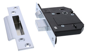 Blokada ościeżnicy, mechanizm: Dźwignia, l. dźwigni: 5, Stal, el. czołowy: 162 x 26mm