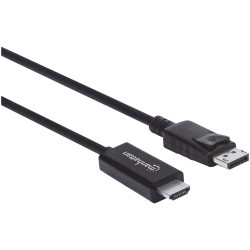 Manhattan 153218 DisplayPort HDMI Adapter Cable 3 m Black