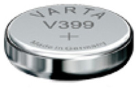 Silver oxide-button cell, SR57, 1.55 V, 42 mAh, 00399 101 111
