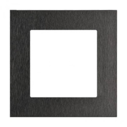 Simon 55 Ramka 1-krotna Nature Inox czarny TRN1/190