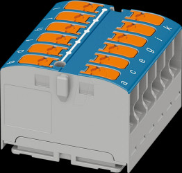 1019573 PTVFIX 12X2.5 distributor block, blue