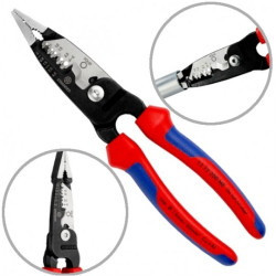Szczypce wielofunkcyjne 7w1 dla elektryka 200mm do prac elektroinstalacyjnych WireStripper KNIPEX 13 72 200 ME