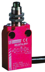 Wyłącznik krańcowy typ Trzpień Crouzet NO/NC Działanie natychmiastowe 100mA 30V IP66, IP67