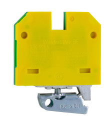 Listwa zaciskowa uziemienia 26→ 12 AWG żyły: 2 Zielony/żółty Wkręcane 25A Weidmuller