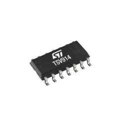 TSV914IDT Wide-bandwidth (8 MHz) rail-to-rail input/output 5 V CMOS quad operational amplifier