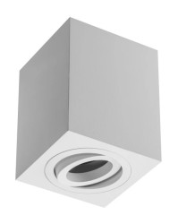 Oprawa sufitowa SENSA, alum, 90x90x115, IP20, max 50W, kwad. biała