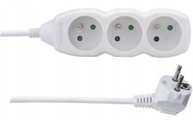 P0312 przedłużacz elektryczny z uziemieniem, 3 gniazdka, 2m
