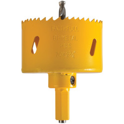 Faithfull FAIHS70SOFIT Soffit Cutter Holesaw 70mm One Piece