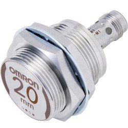 Czujnik zbliżeniowy M30 Indukcyjny 20 mm Omron Wpuszczany 10 → 30 V DC długość 54.4mm Gwintowany