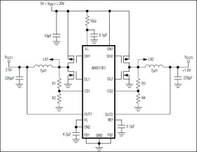 Small, Dual, High-Efficiency Buck Controller for Notebooks