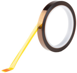 Taśma izolacyjna Żółta szerokość: 12mm grubość: 0.07mm długość: 33m Folia poliimidowa 8000V Hi-Bond