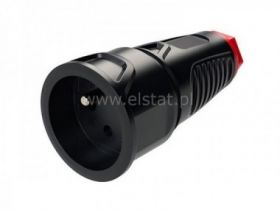 Gniazdo przenośne gumowe 16A 2P+Z 230V IP20