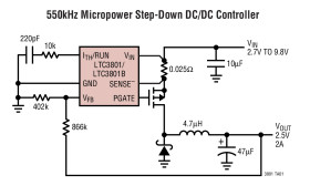 Micropower Constant Frequency Step-Down DC/DC Controllers in ThinSOT