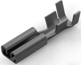 Uninsulated flat plug sleeve, 2.8 x 0.51 mm, 0.51 to 1.65 mm², AWG 20 to 15, brass, tin-plated, 180437-2