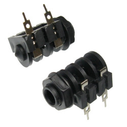 Gniazdo JACK 6,3mm MONO montaż Plastikowe