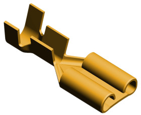 Konektor płaski Żeński 6.35 x 0.81mm Izolacja: Nieizolowane