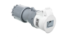 Gniazdo Przenośne 16A 3P 42V Białe Ip44 Twist 283-12V