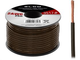 PRZEWOD ZASIL.8AWG BK