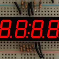 7-segment clock display - 0.56&quot; digit height