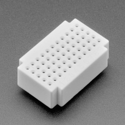 Mini Solderless Breadboard - White 11 Rows - 55 total points - ZY-55