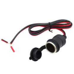 Gniazdo zapalnicz. z kablem bez końcówek 1m 12-24V 15A zapalniczki