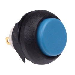 IBP3SAD100 Blue Momentary Snap-In 12mm Push Button Switch SPST IP67 APEM