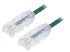 UTP28SP0.5MGR Patch cord TX6-28™,U/UTP 6 linka Cu LSZH zielony 0,5m 28AWG