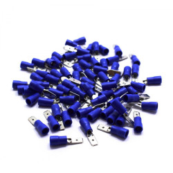 KONEKTOR IZOLOWANY MĘSKI NIEBIESKI 4,8 100SZT.
