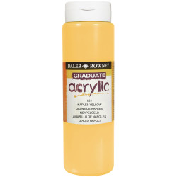 Daler-Rowney D123500634 DAL GRADUATE ACRYLIC 500ML NAPLES YELLOW