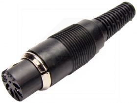 Nasadka NM-545;DIN-5;wtyk damski; na przewód;Stereo
