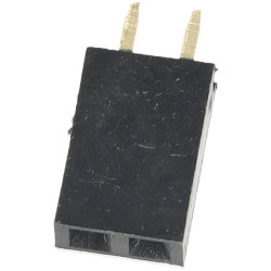 Gniazdo goldpin 1x2 pin żeńskie proste 2.54mm