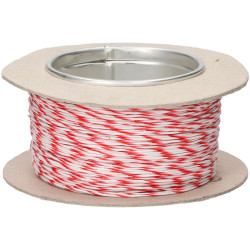 Rapid 100m Reel White/red 7/0.2mm Wire