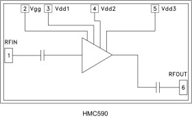 1 Watt Power Amplifier Chip, 6 - 10 GHz