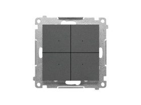 SIMON 55 CONTROL B Nadajnik bateryjny Wi-Fi sterujący bezpośrednio urządzeniami Simon GO możliwość zapisania 28 akcji grafitowy