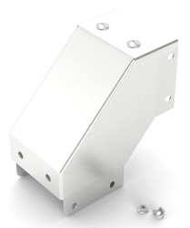 Akcesoria do koryt kablowych Stal nierdzewna 304 Zatyczka wygięta na zewnątrz pod kątem 90° 75 x 75mm RS PRO
