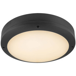 SLV 1007515 SLVtec LED Outdoor Wall Light, 20W, Black, IP65, 3000-6500K