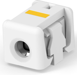 Connector, 1 pole, pitch 0.16 mm, straight, natural, 2106003-1