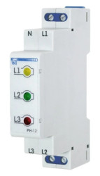 lampka modułowa 3-fazowa żółta/czerwona/zielona LED 230V PH-12