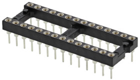 Podstawka DIL 2.54mm Pitch 10.16mm Row Spacing 28-pinowe, Przewlekany Toczony Pin, 1A Preci-Dip