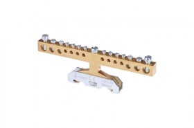 Listwa zaciskowa ochronna 14‑torowa 8x4mm2, 2x6mm2, 2x10mm2, 2x16mm2 mocowanie na szynę TS35 LGO-16 A14-4200