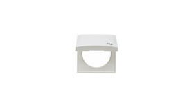 OUTLET FRAME 1-GANG HINGED IP44 WHT