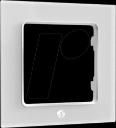 WF1 WHITE Shelly wall pushbutton frame, white, 1-fold