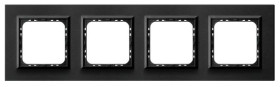 Sonata Ramka poczwórna szczotkowany antracyt R-4RAC/64/25